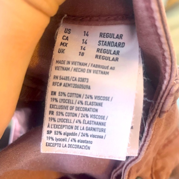 Skinny jeans mauve with velvet feel - Picture 2 of 3